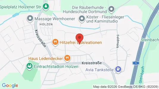 Apartments for rent i Dortmund - kort over placeringen