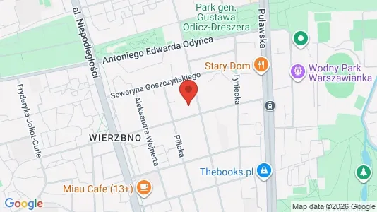 Apartments for rent i Warszawa Mokotów - kort over placeringen