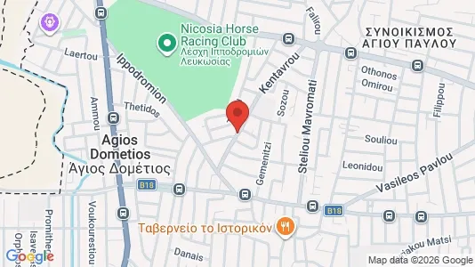 Apartments for rent i Nicosia Agios Dometios - kort over placeringen
