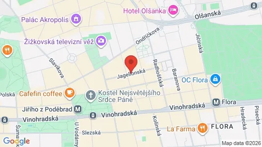 Apartments for rent i Prague 10 - kort over placeringen