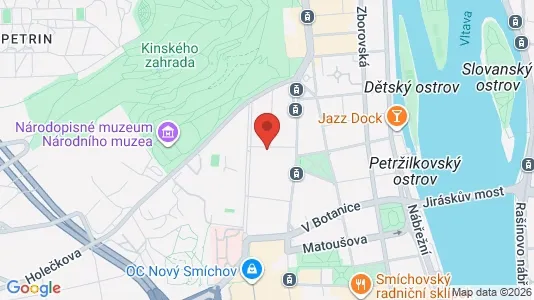 Apartments for rent i Prague 5 - kort over placeringen