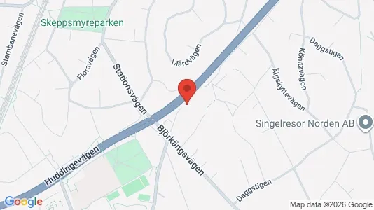 Apartments for rent i Huddinge - kort over placeringen