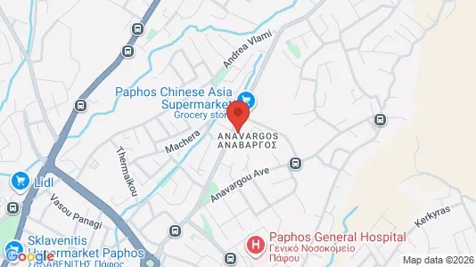 Apartments for rent i Paphos - kort over placeringen
