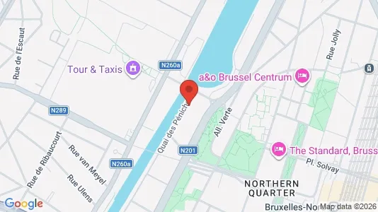 Apartments for rent i Stad Brussel - kort over placeringen