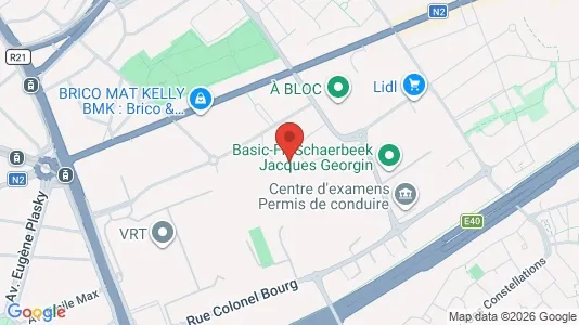 Apartments for rent i Brussels Schaarbeek - kort over placeringen