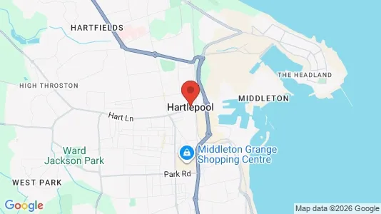 Houses for rent i Hartlepool - Cleveland - kort over placeringen