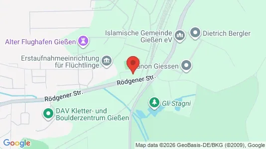 Apartments for rent i Gießen - kort over placeringen