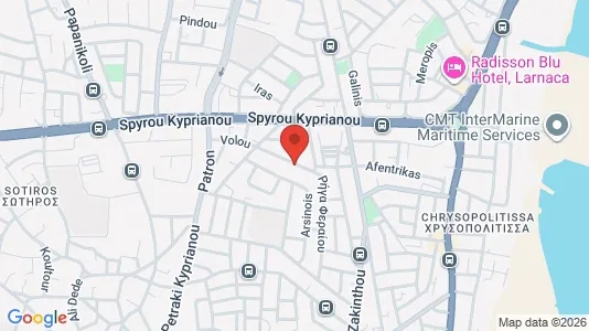 Apartments for rent i Larnaca - kort over placeringen