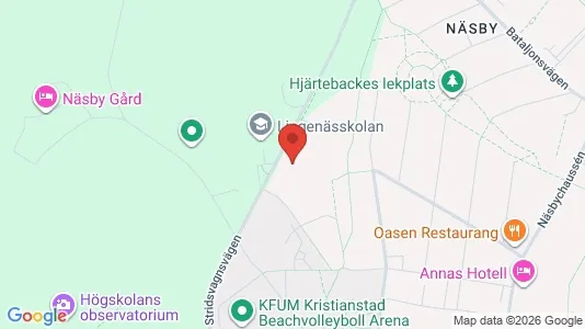 Rooms for rent i Kristianstad - kort over placeringen