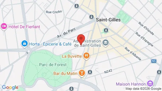 Apartments for rent i Brussels Sint-Gillis - kort over placeringen