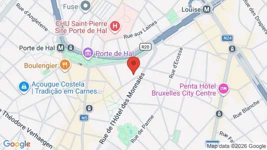 Apartments for rent i Brussels Sint-Gillis - kort over placeringen