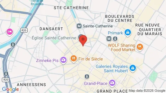 Apartments for rent i Stad Brussel - kort over placeringen