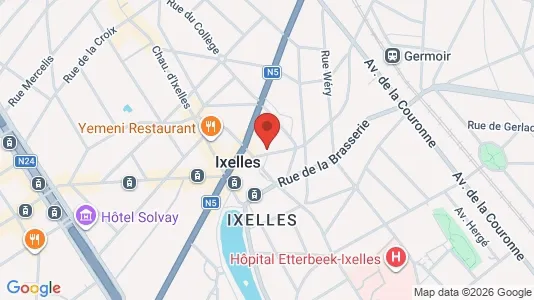 Apartments for rent i Brussels Elsene - kort over placeringen