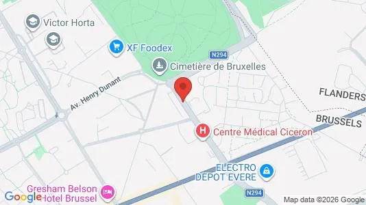 Apartments for rent i Brussels Evere - kort over placeringen