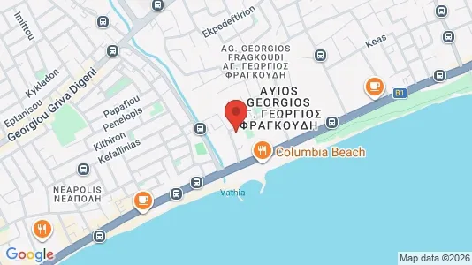 Apartments for rent i Agios Athanasios - kort over placeringen