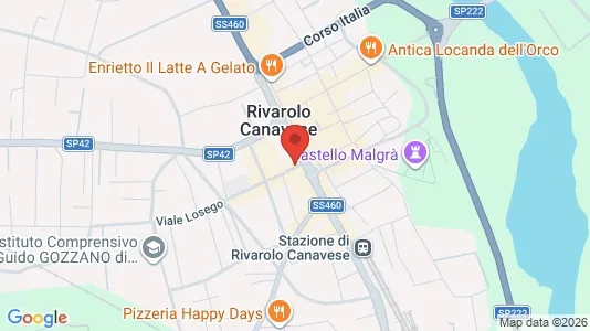 Apartments for rent i Rivarolo Canavese - kort over placeringen