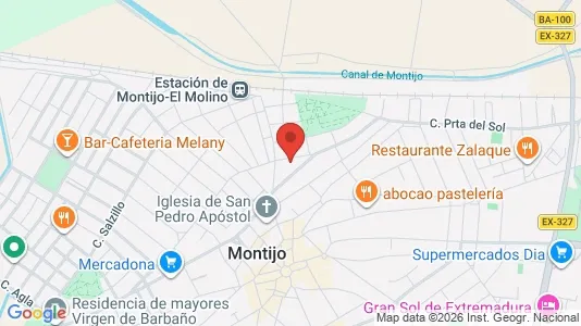 Apartments for rent i Montijo - kort over placeringen