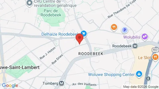 Apartments for rent i Brussels Sint-Lambrechts-Woluwe - kort over placeringen