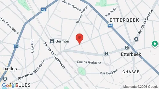 Apartments for rent i Brussels Etterbeek - kort over placeringen