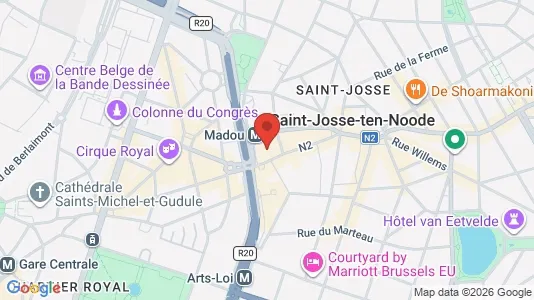 Apartments for rent i Brussels Sint-Joost-ten-Node - kort over placeringen
