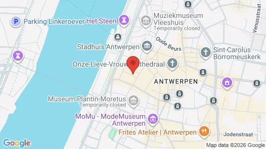 Apartments for rent i Stad Antwerp - kort over placeringen
