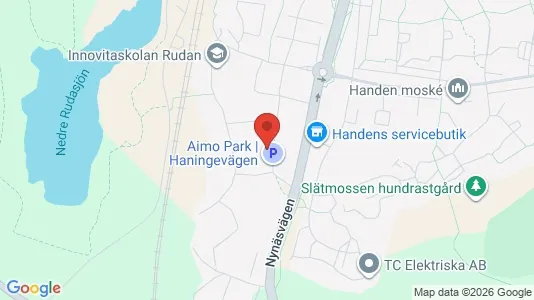Apartments for rent i Haninge - kort over placeringen
