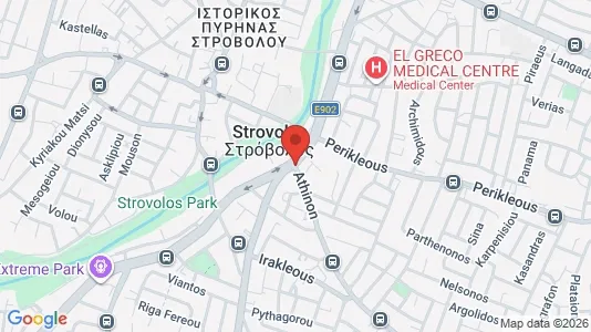 Apartments for rent i Nicosia Strovolos - kort over placeringen