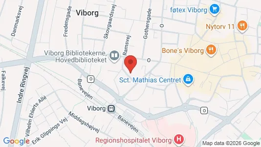 Apartments for rent i Viborg - kort over placeringen
