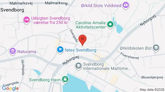 Apartments for rent i Svendborg - kort over placeringen