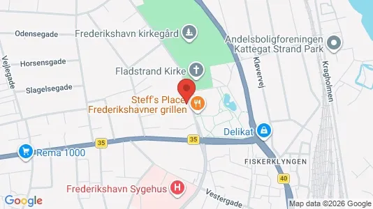 Apartments for rent i Frederikshavn - kort over placeringen