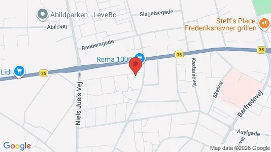 Apartments for rent i Frederikshavn - kort over placeringen
