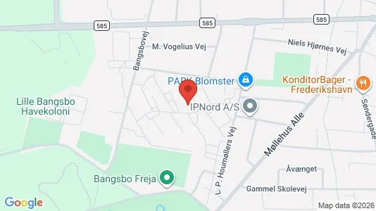 Apartments for rent i Frederikshavn - kort over placeringen