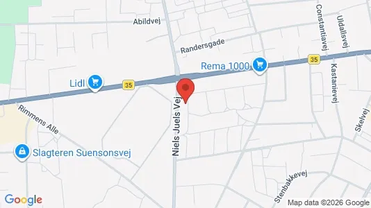 Apartments for rent i Frederikshavn - kort over placeringen