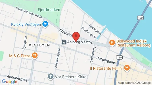 Apartments for rent i Aalborg Center - kort over placeringen