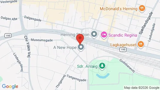 Apartments for rent i Herning - kort over placeringen