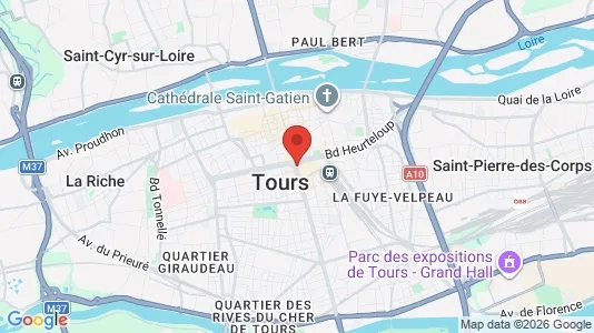 Houses for rent i Tours - kort over placeringen