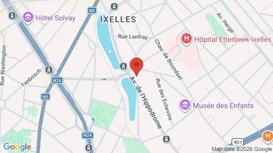Apartments for rent i Brussels Elsene - kort over placeringen
