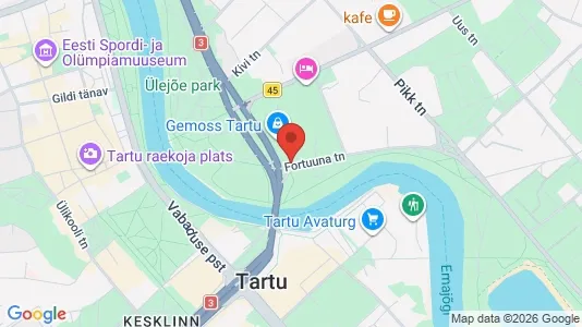 Apartments for rent i Tartu - kort over placeringen