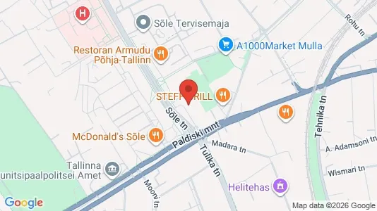 Apartments for rent i Tallinn Kesklinna - kort over placeringen