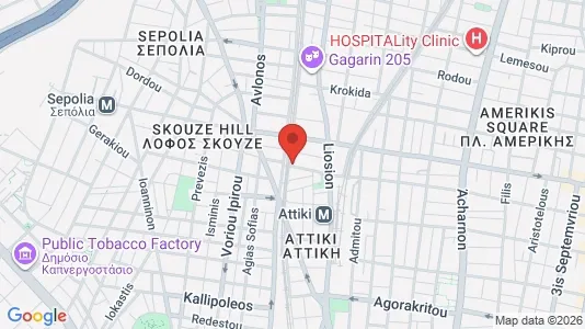 Apartments for rent i Athens Agios Nikolaos - kort over placeringen