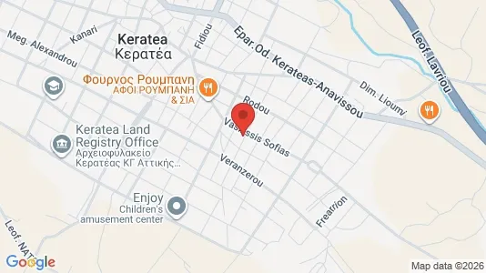 Apartments for rent i Lavreotiki - kort over placeringen
