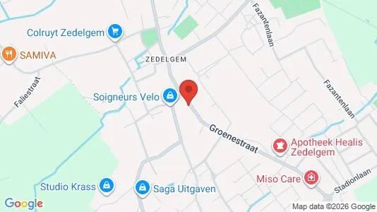 Apartments for rent i Zedelgem - kort over placeringen