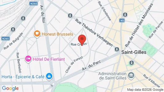 Apartments for rent i Brussels Sint-Gillis - kort over placeringen