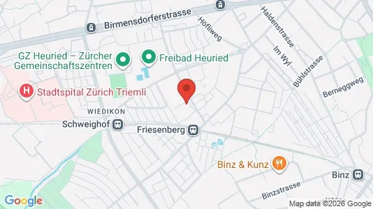 Apartments for rent i Zürich District 3 - Wiedikon - kort over placeringen