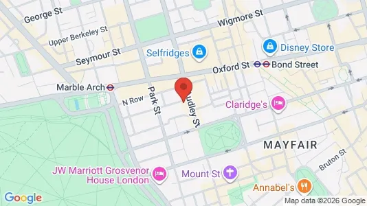 Apartments for rent i London W1A - kort over placeringen
