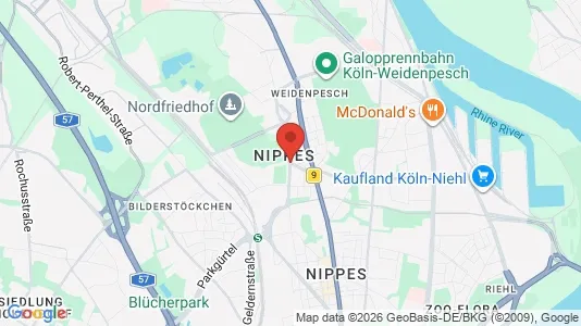 Apartments for rent in Cologne Nippes - Photo from Google Street View