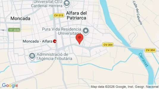 Apartments for rent i Alfara del Patriarca - kort over placeringen