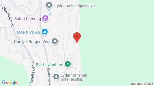 Apartments for rent i Bergen Laksevåg - kort over placeringen