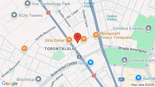 Apartments for rent i Timişoara - kort over placeringen