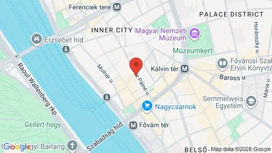 Apartments for rent i Budapest Belváros-Lipótváros - kort over placeringen